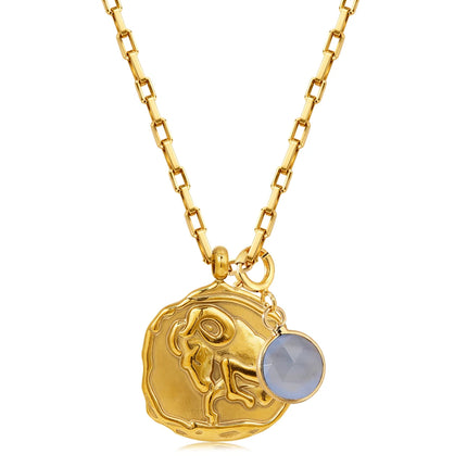 Birthstone Zodiac Necklace