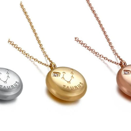 Circular Zodiac Pendant Necklace