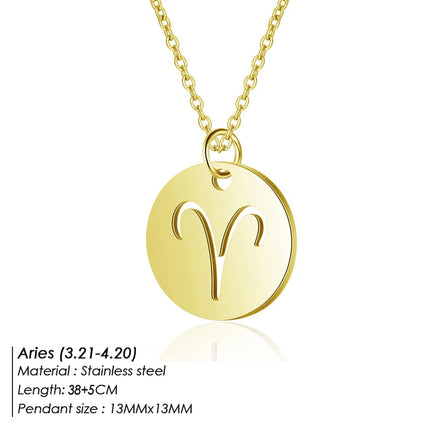 Zodiac Pendant Necklace