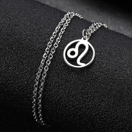 Zodiac Sign Circle Necklace