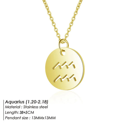Zodiac Pendant Necklace