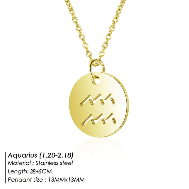 Zodiac Pendant Necklace