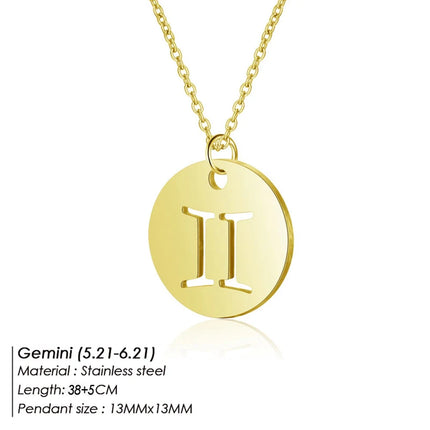 Zodiac Pendant Necklace