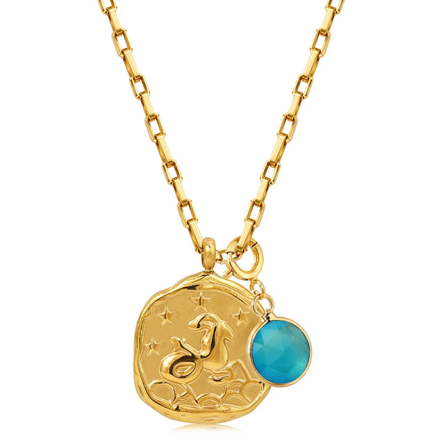 Birthstone Zodiac Necklace