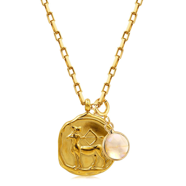 Birthstone Zodiac Necklace