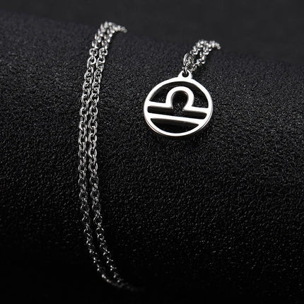 Zodiac Sign Circle Necklace