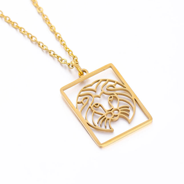 Square Pendant Zodiac Necklace