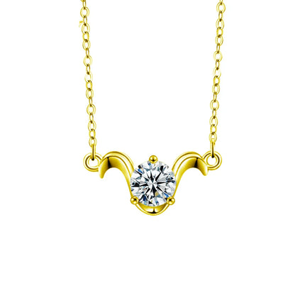 Moissanite Zodiac Necklace