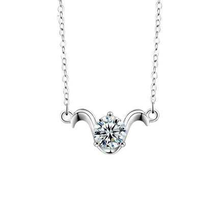 Moissanite Zodiac Necklace