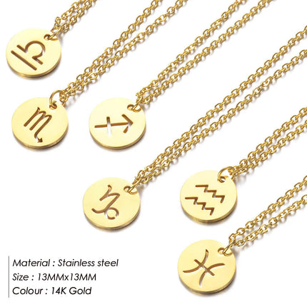 Zodiac Pendant Necklace