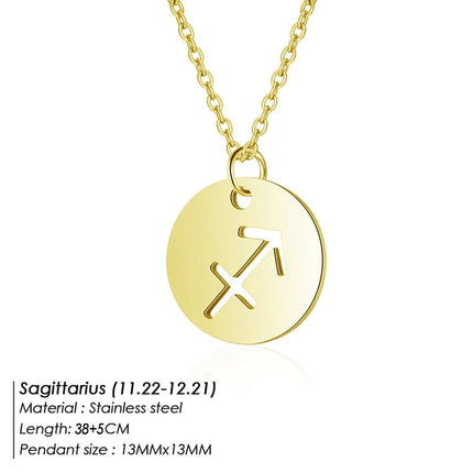 Zodiac Pendant Necklace