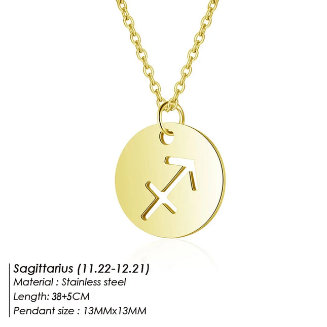 Zodiac Pendant Necklace
