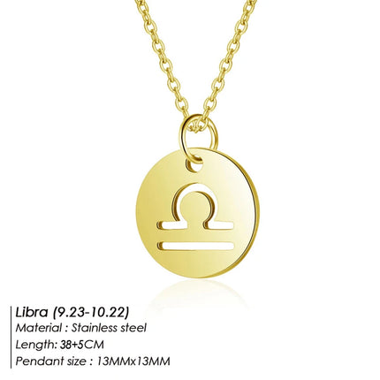 Zodiac Pendant Necklace