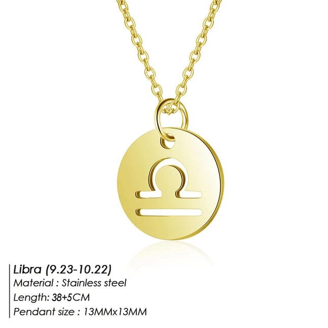 Zodiac Pendant Necklace