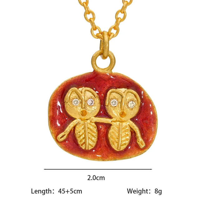 Vintage Zodiac Tarot Coin Necklace