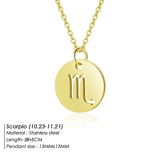 Zodiac Pendant Necklace