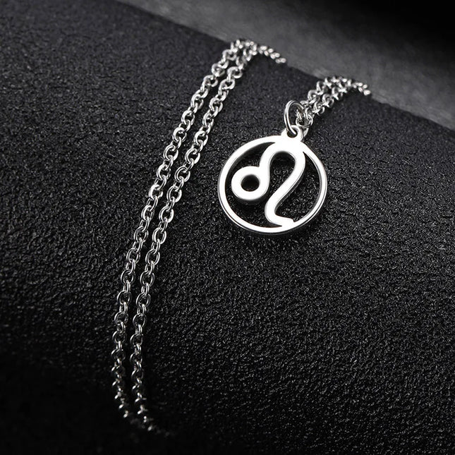 Zodiac Sign Circle Necklace
