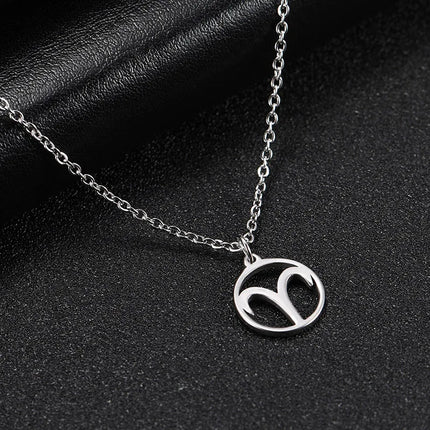 Zodiac Sign Circle Necklace