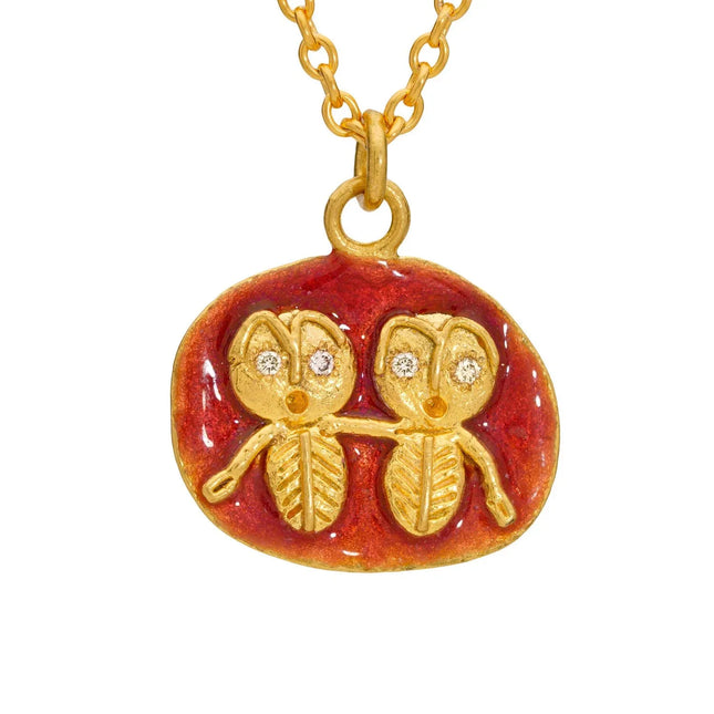 Vintage Zodiac Tarot Coin Necklace