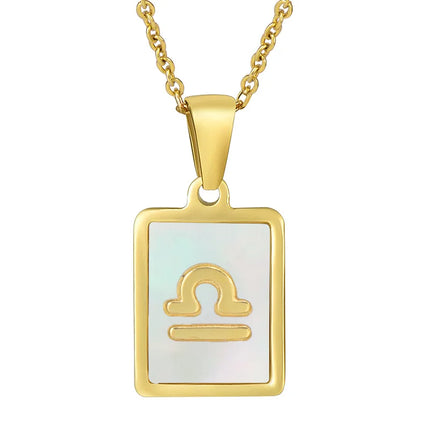 Zodiac Shell Pendant Necklace