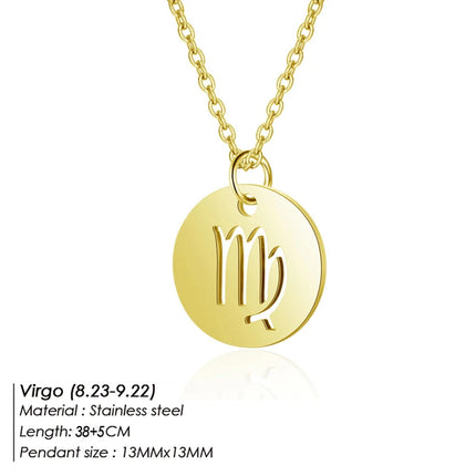 Zodiac Pendant Necklace