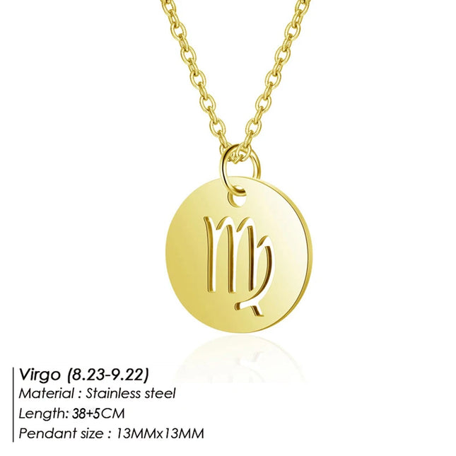 Zodiac Pendant Necklace