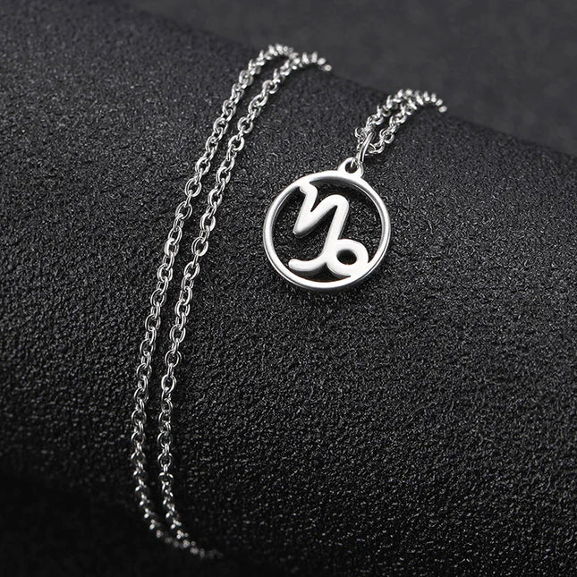 Zodiac Sign Circle Necklace