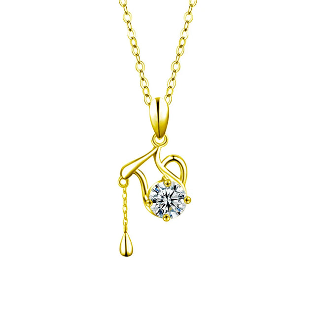 Moissanite Zodiac Necklace