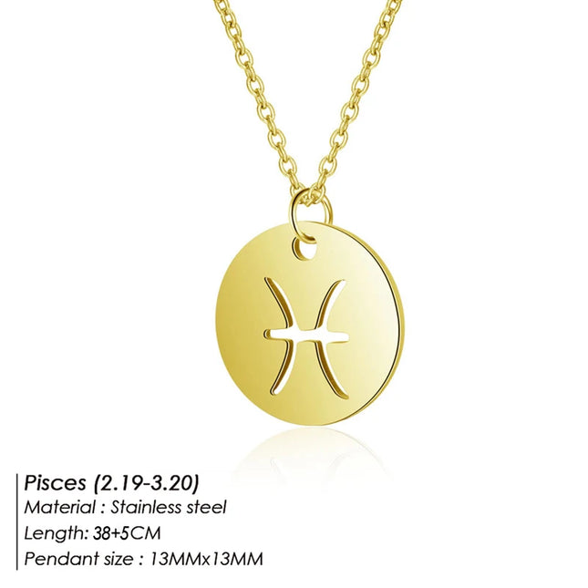 Zodiac Pendant Necklace