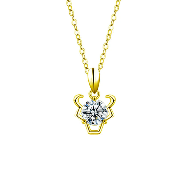 Moissanite Zodiac Necklace