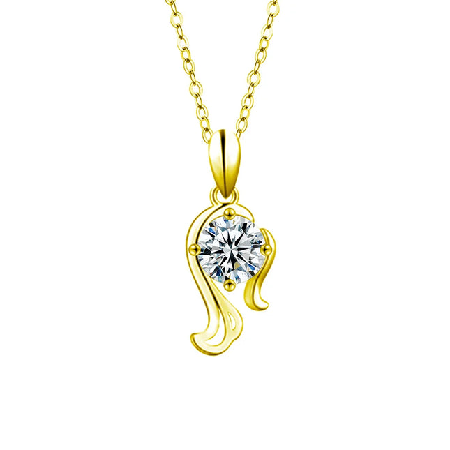 Moissanite Zodiac Necklace